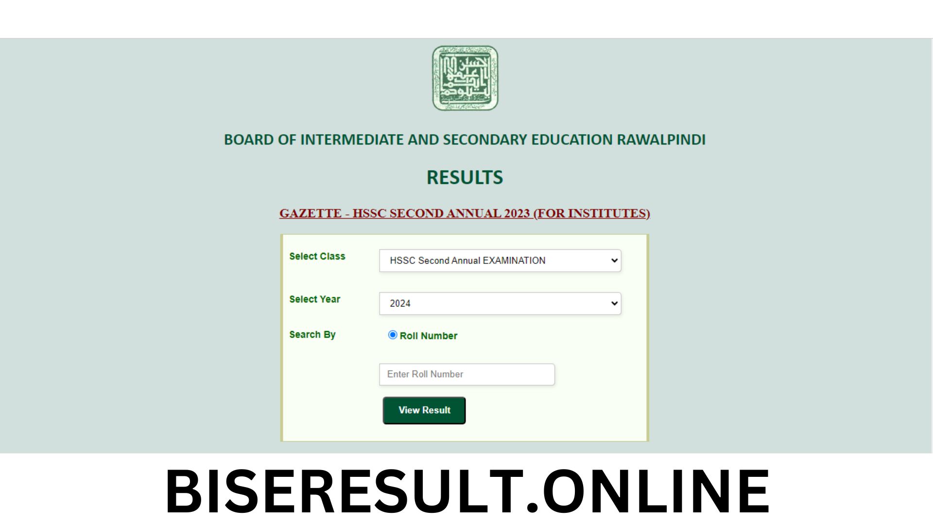 rawalpindi board result 10th class 2024 BiseResult